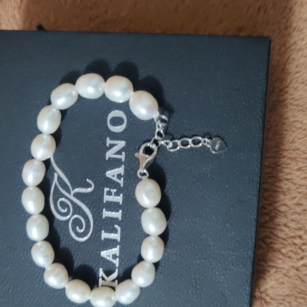 Genuine Freshwater Pearl Bracelet – Premium Kalifano – NWT – Gift‑Ready